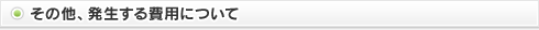 その他、発生する費用について