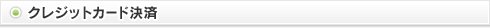 クレジットカード決済